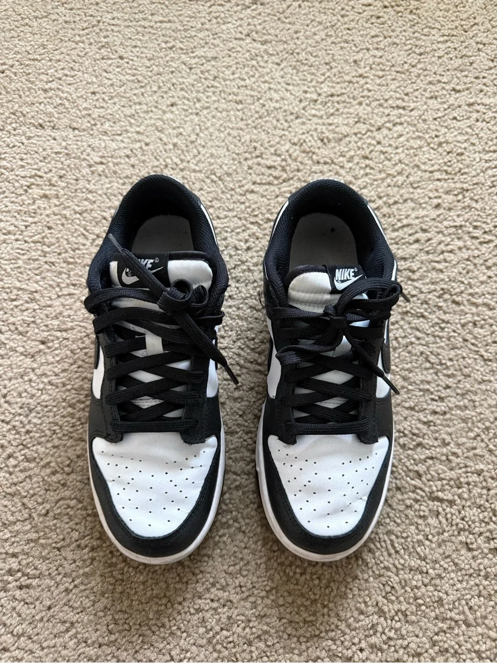 Nike Black and White Low-Top Sneakers